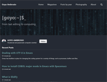 Tablet Screenshot of goyoambrosio.com